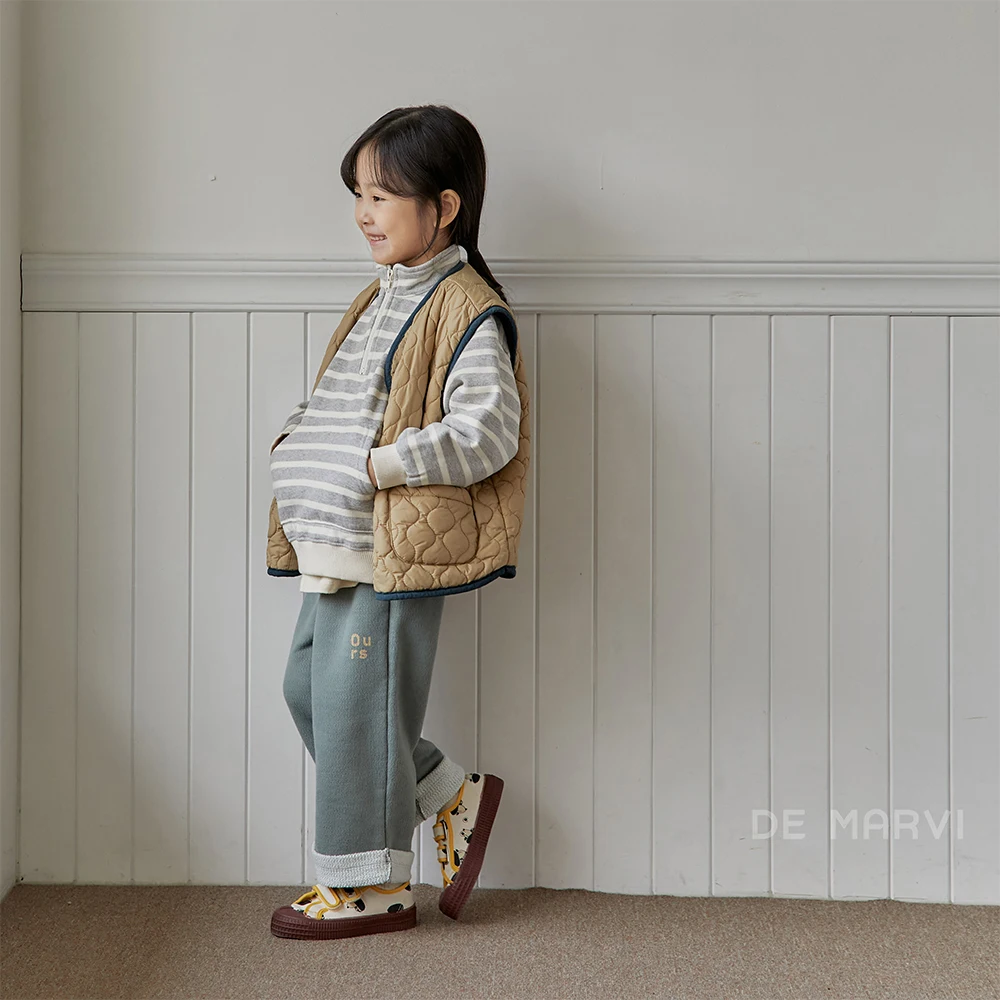 DE MARVI Kids Toddler Fleece Cotton Anorac zipup styile Sweatshirts Boys Girls Winter Clothing Wholesale Korean Manufacturer