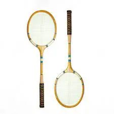 recycled wooden badminton racket set with customized size and logo for regular useds