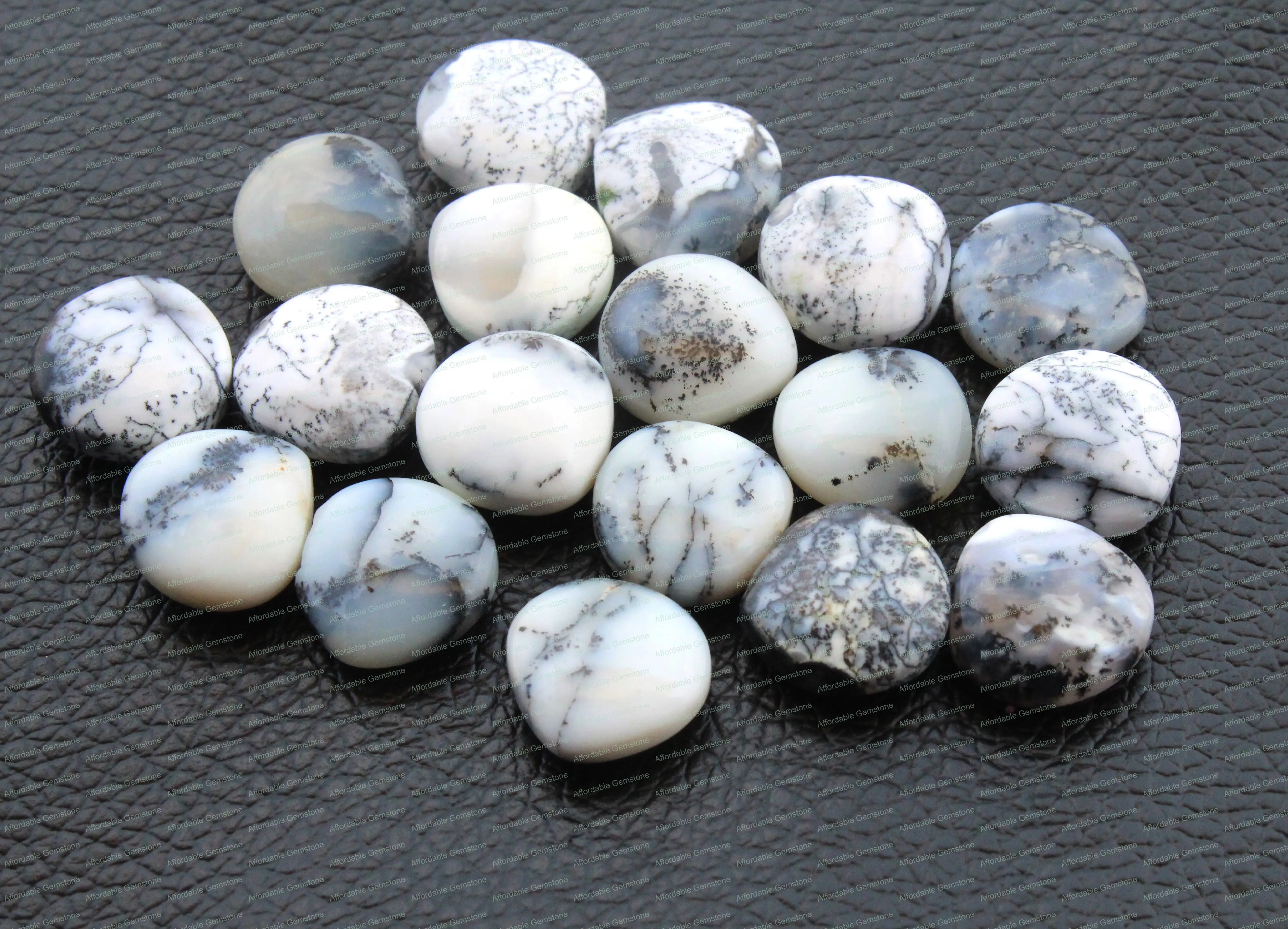 
Natural Dendrite Opal Drill Gemstone handmade stone Jewelry making gemstones Heart shape Dendrite Opal Beads Size 7x10 MM 