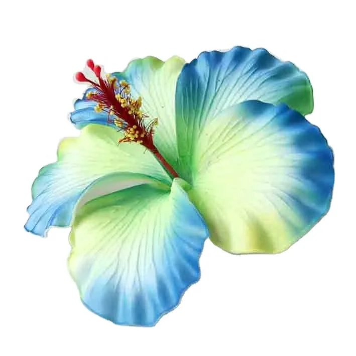 Hot Selling of All Time  Fashion Accessories Handmade EVA foam hawaiian hibiscus flower with special/Unique tattoo pattern print