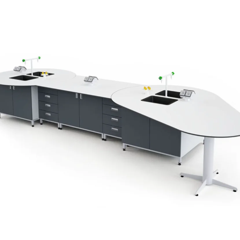 Неоновый стол для студентов по химии и биологии