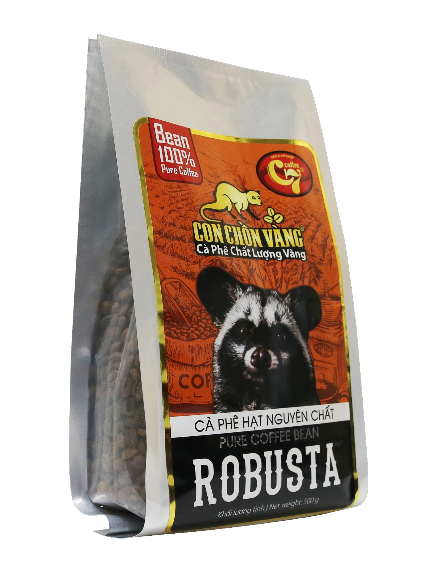 OEM ODM частная торговая марка-Золотой васель Pure Robusta Vietnam средний жареный оптовая продажа кофе HucaFood