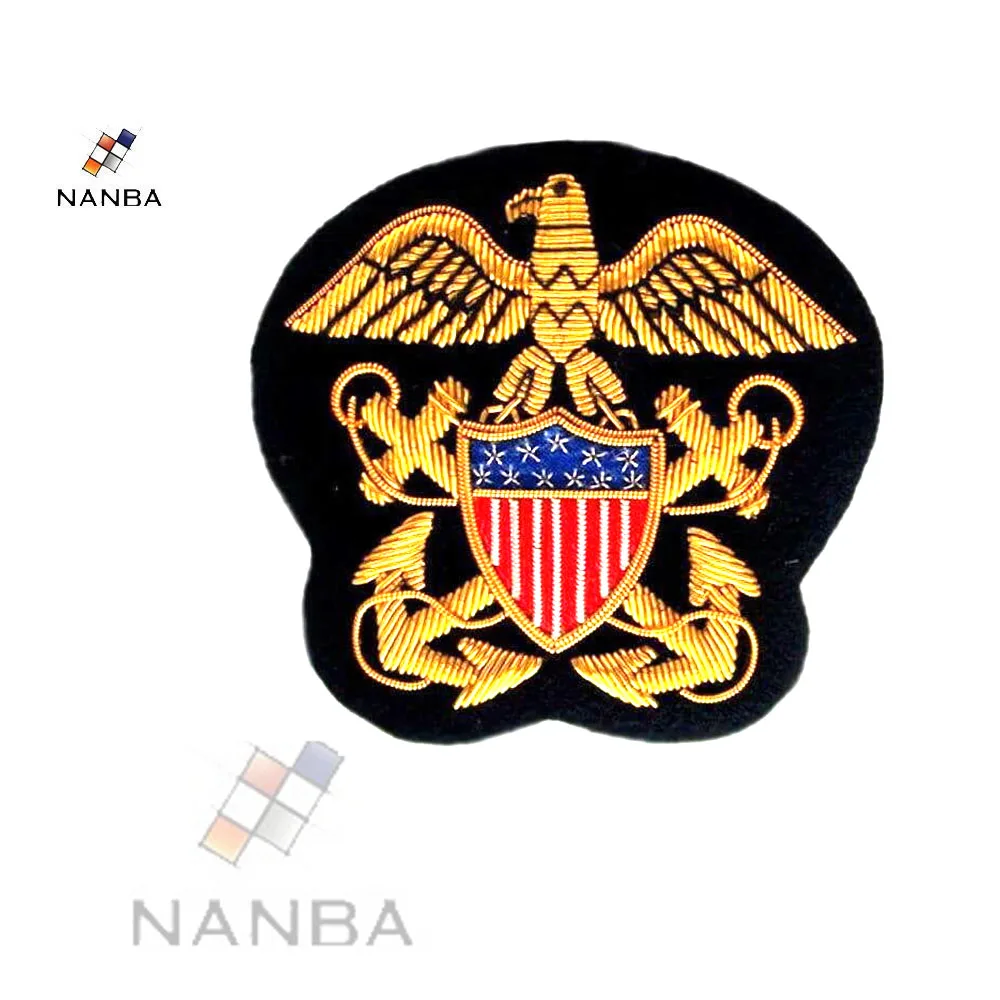 Недорогая Военная униформа карманный значок с металлическим напылением из проволоки в морском стиле армейском для блейзера и