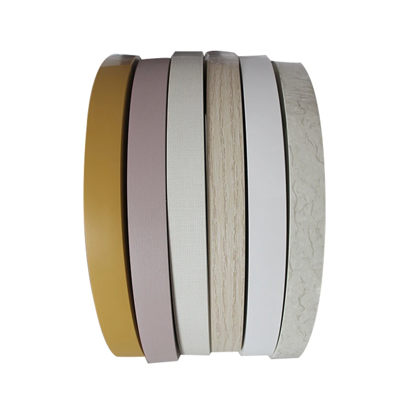 Panel MDF Furniture wood grain PVC/ABS Laminate Edge Banding Plastic Tape For Wardrobe
