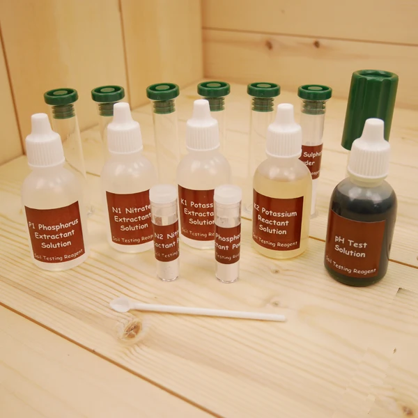 Professional Soil Kit with 80 Tests pH, N, P, K