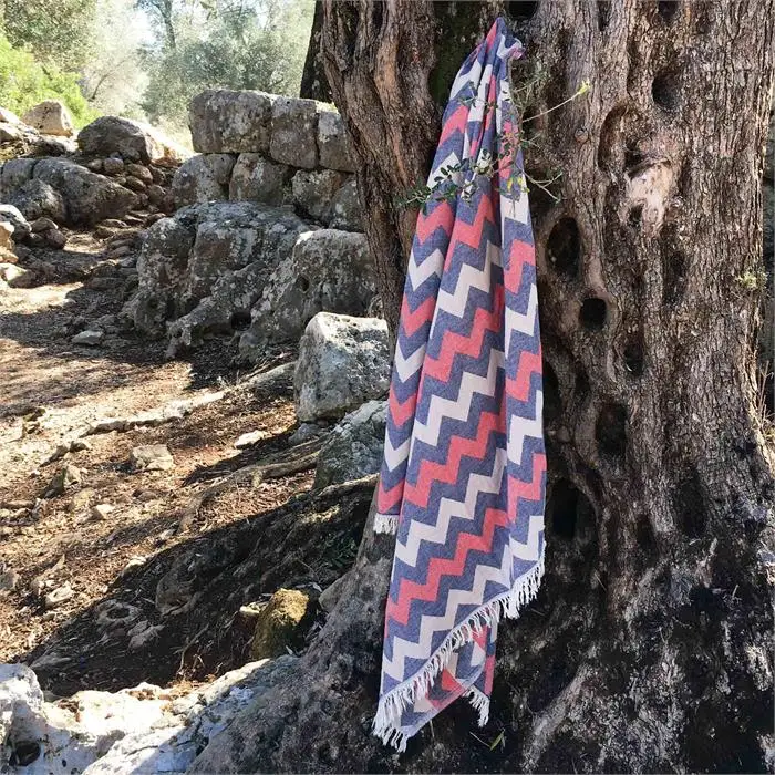 OYA HOME Peshtemal High Quality Organic Turkish Beach Towel 90 x 170 cm