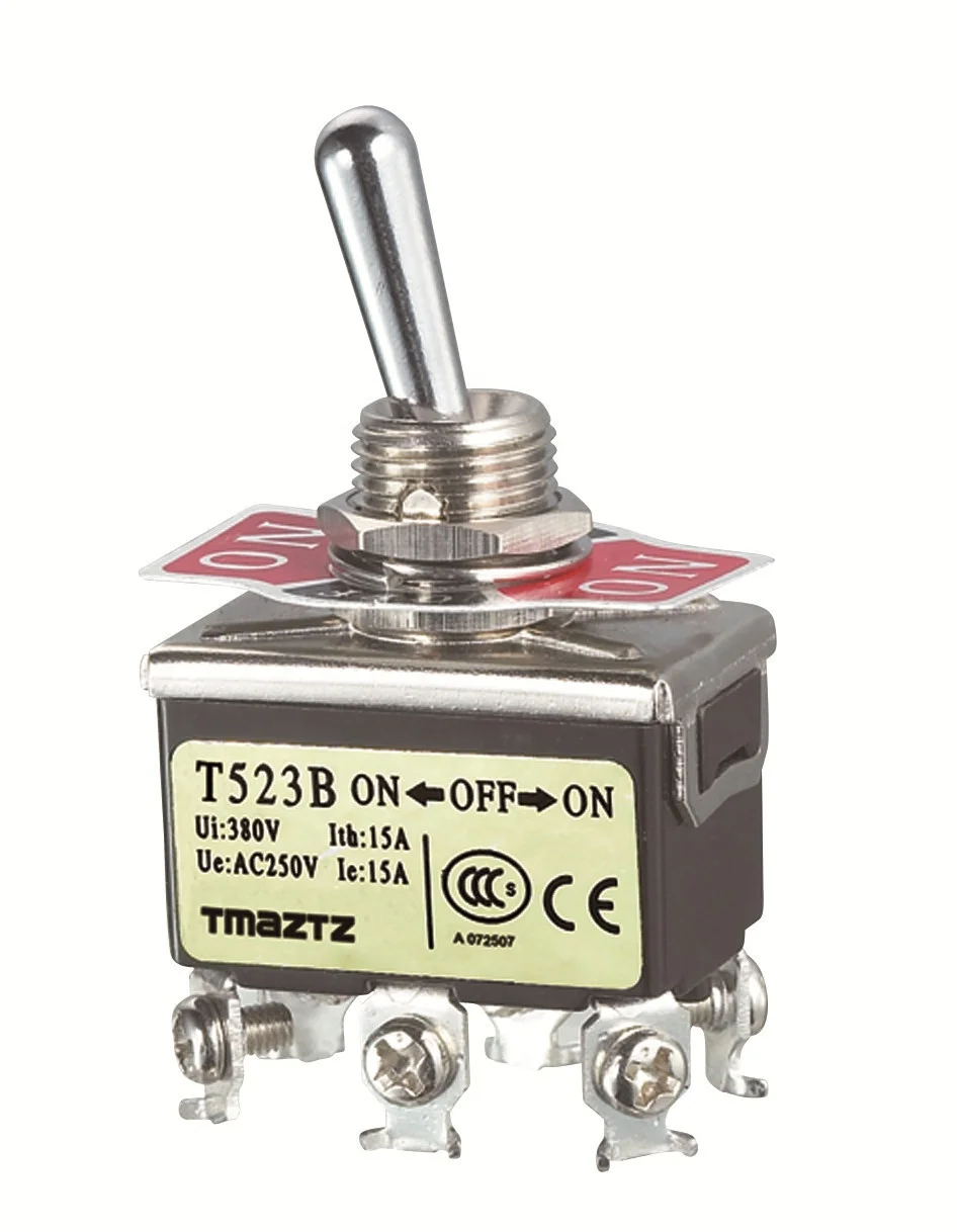 waterproof electrical 2 pin on-off 16a chrome toggle switch