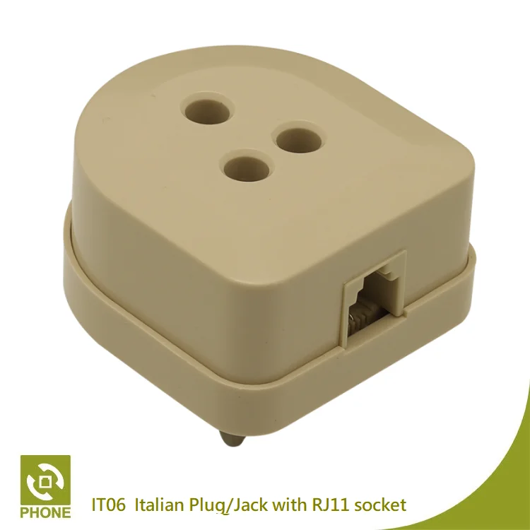 Telecommunication Equipment Italian Phone / Fax Adaptor with RJ11 Socket