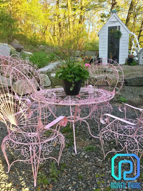  Самые роскошные и классические наборы столов стульев из кованого железа