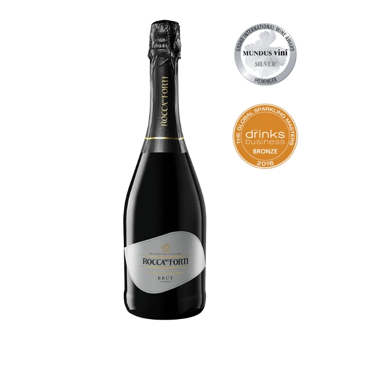  Итальянское Сверкающее вино Rocca dei Forti Brut 750 мл стеклянная бутылка оптовая