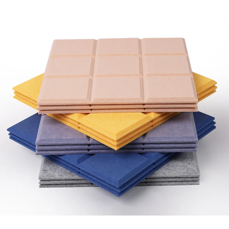 Hot Sale EN ISO 11654 100% Polyester Fiber Acoustic Panel KTV