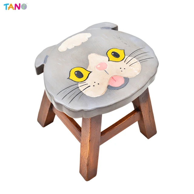 Качественный детский деревянный резная табуретка B215 242 Фетиш-складка