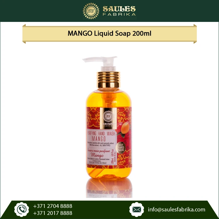 High Quality Ingredients Private Label Available Mango Fragrance Hand Wash
