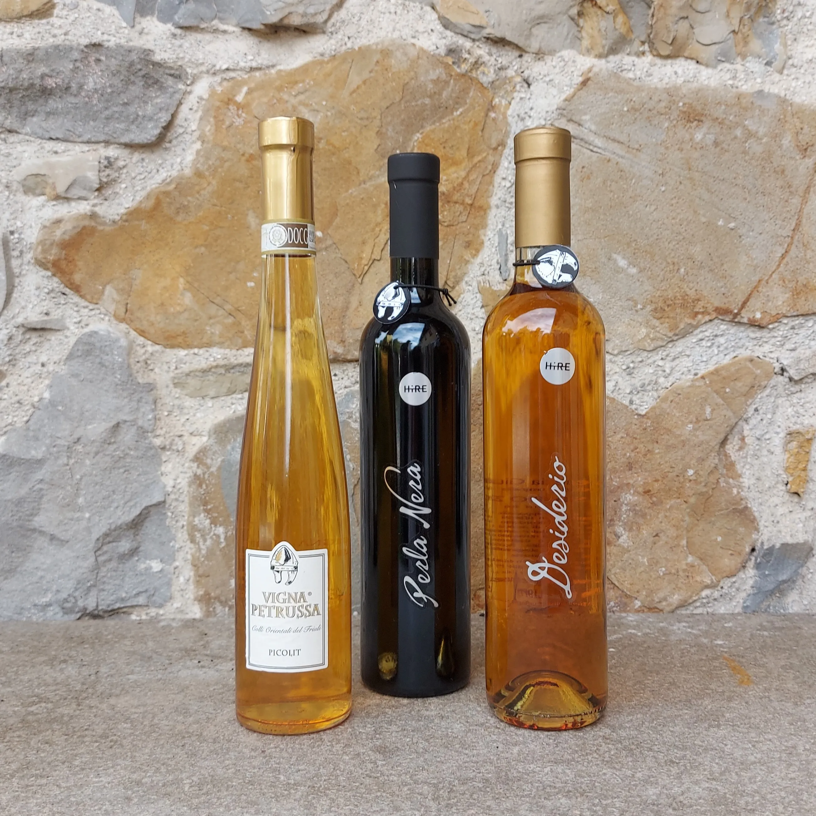 Vigna Petrussa Premium Quality Selection Italian Wine PICOLIT DESIDERIO PERLA NERA sweet wine for restaurant bar private horeca