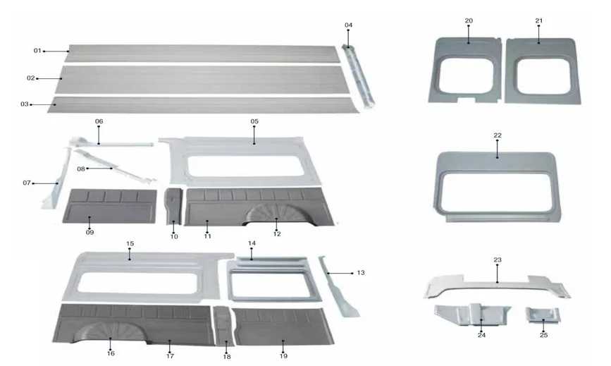 **WHOLESALE PRODUCT**  *PG BOXER INTERIOR TRIM SET* *ABS PLASTIC PARTS FOR BUSES CAMPERS COACHES CARAVANES COMMERCIAL VEHICLES**