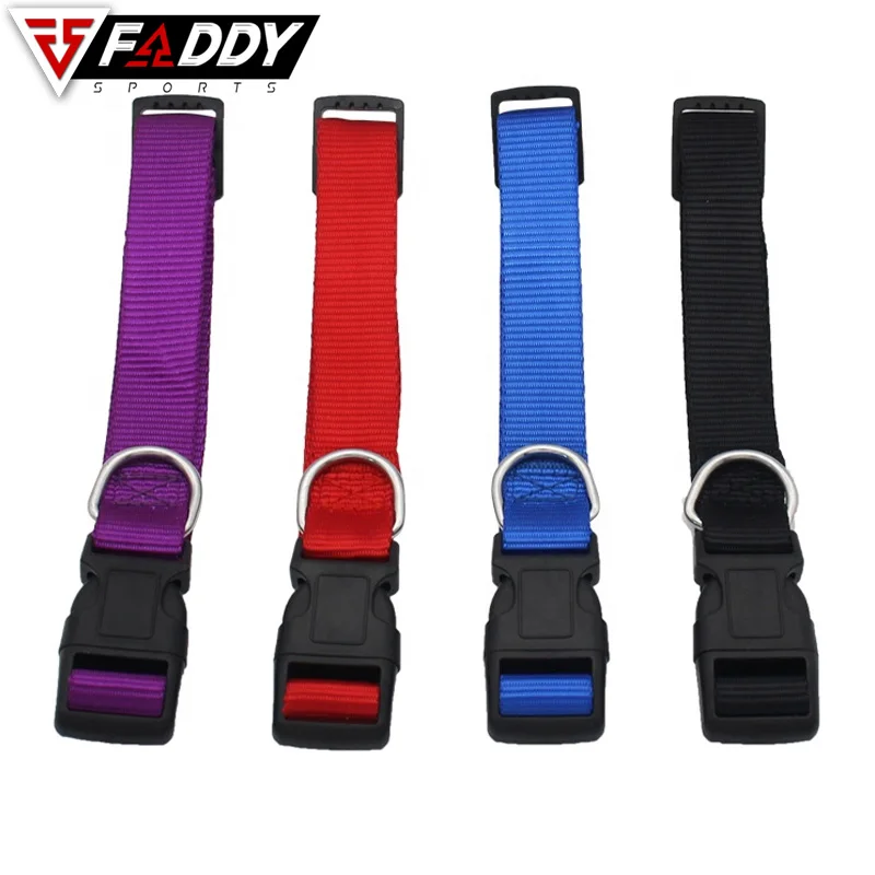  Оптовая продажа с завода регулируемый нейлоновый собачий ошейник отстегивающейся пряжкой на заказ оптом