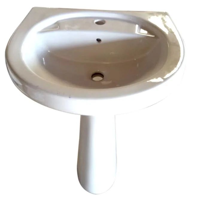 
WASH BASIN WITH PEDESTAL FOR AFRICA 22 X 16 wash basin with pedestal for Africa 22 x 16 cm wash basin 