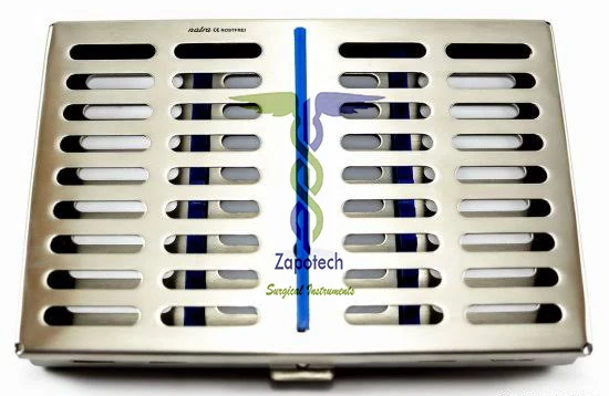 New Arrival Dental Autoclave Sterilization Cassette Tray Stainless Steel (All size Available) Rack Box Tray CE ISO Approved
