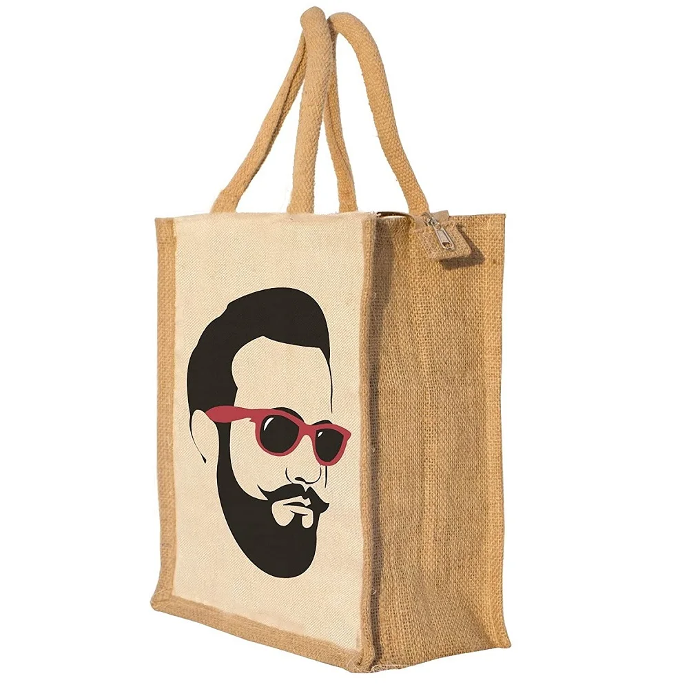 Made in Bangladesh Hot Collection 100% High Quality Export Oriented Printed Jute Tote Bag Direct Factory Manufacturer