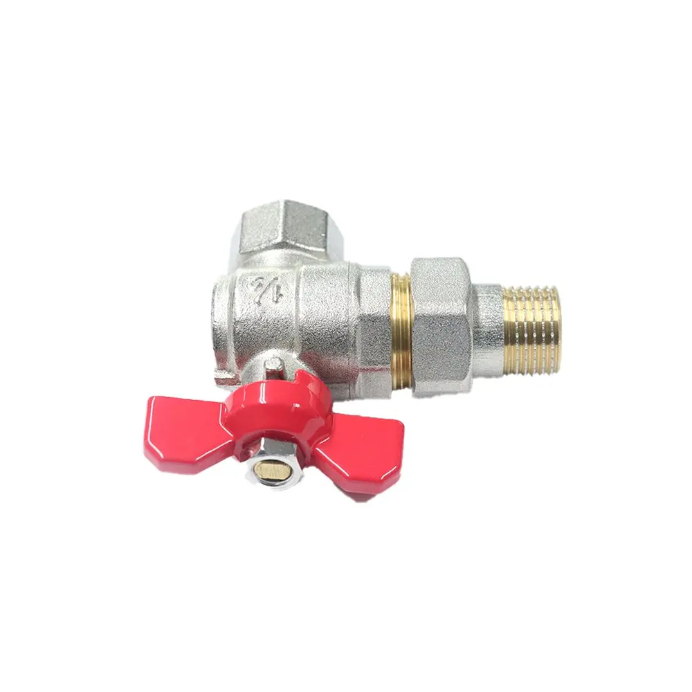 OEM CW 617 brass ball valve DN15 - DN50 PTFE gasket wholesale manufactured