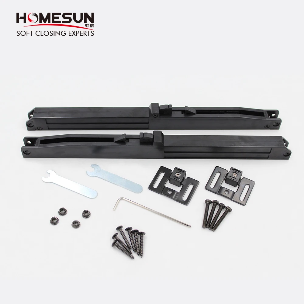 Деревянная дверная система с подвесным мягким закрытым механизмом