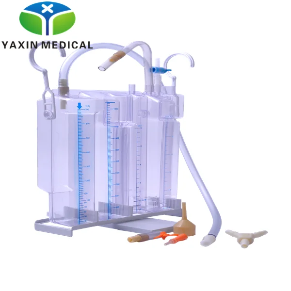 China Disposable 2 chambers pleural chest drainage underwater-seal-drainage-system thoracic bottle