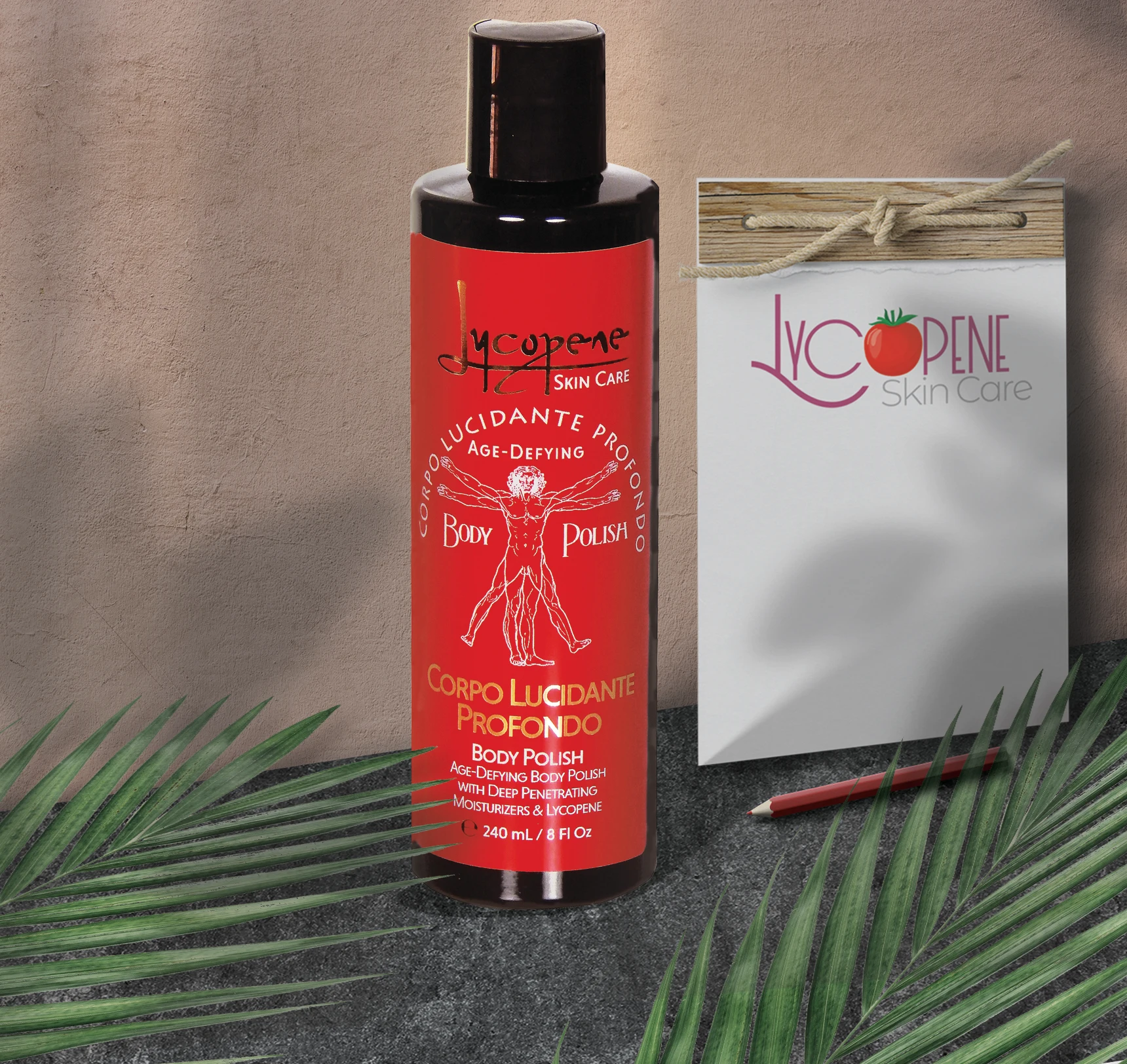 Lycopene Body Polish - Mild Fruit Acids to Gently Remove Impurities & Dead Skin Cells from the Body