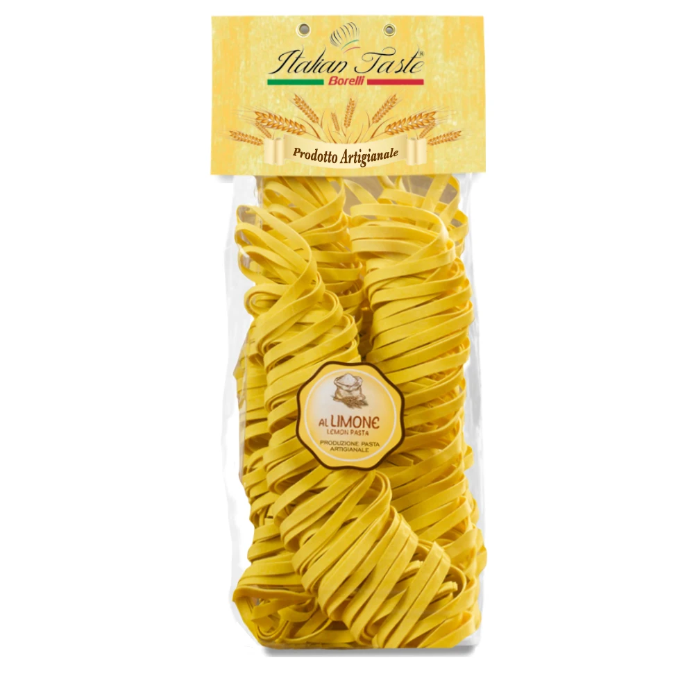 
High quality Italian Lemon Tagliatelle Bag 250 g Made in Italy for export 