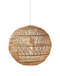 80 (lm/w) Lamp Luminous Efficiency Warm White Emitting Color Bamboo Lamp Wicker Rattan Export From Vietnam