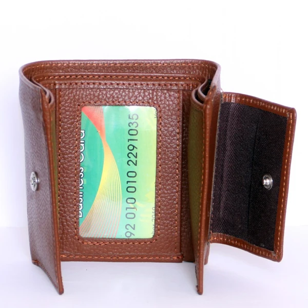 
Custom Wholsale Genuine Leather Wallet for Men and Women Genuine Top Cow Leather RFID Accept Customized Logo Short Brown Unisex 