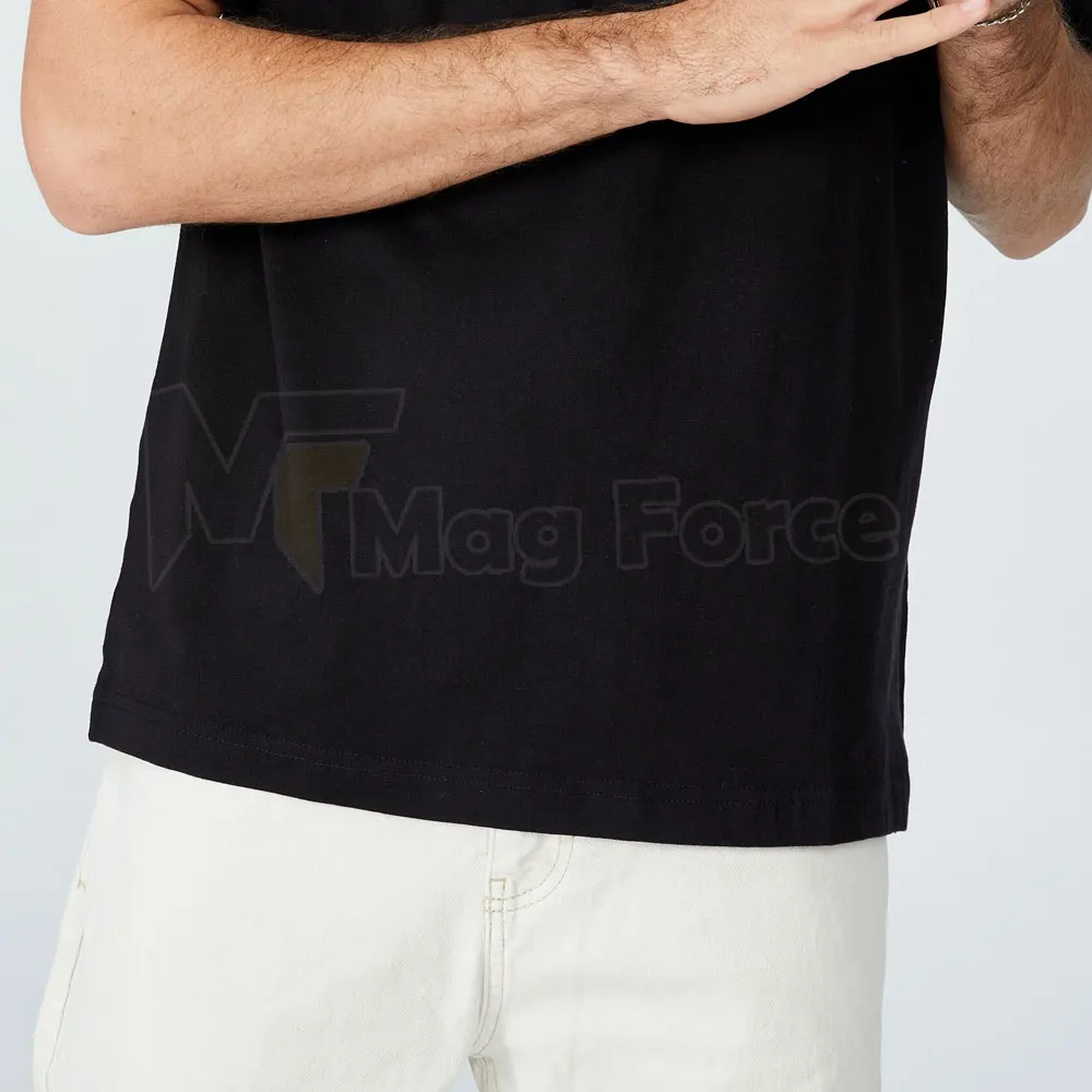 Slim Fit Shirts Sleeve T Shirt For Men O Neck Black Color Summer Wear Men T Shirts With Custom Design
