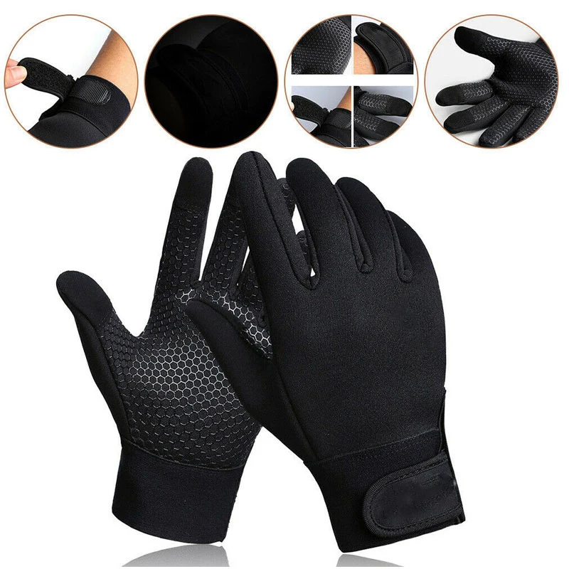 Warm Winter Gloves Windproof Touchscreen Running Workout Gloves for Men Women Without Logo Winter Gloves