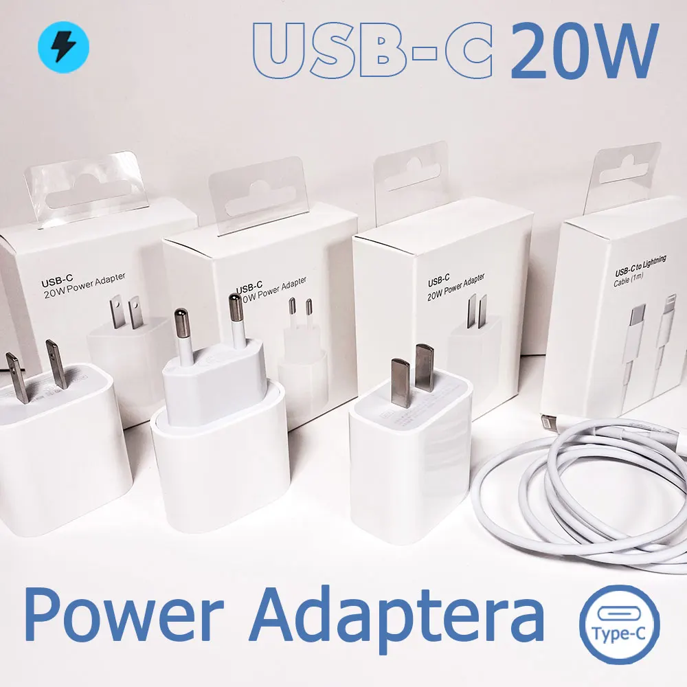 Mobile Phone Charger Top Sale New for iPhone White Power Adapter USB-C