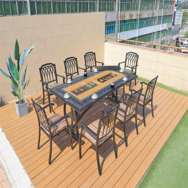 Home and garden furniture set all weather outside china furniture sales manufacturers outdoor wooden iron furniture