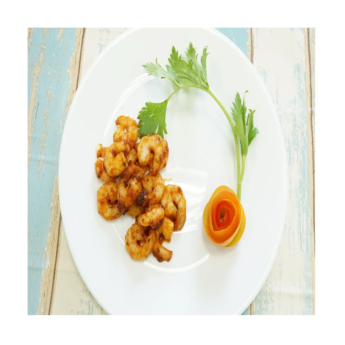 High Quality 18 Months Shell Life Frozen Garlic Tomato Herb Marinated Vannamei Shrimp Export From Vietnam