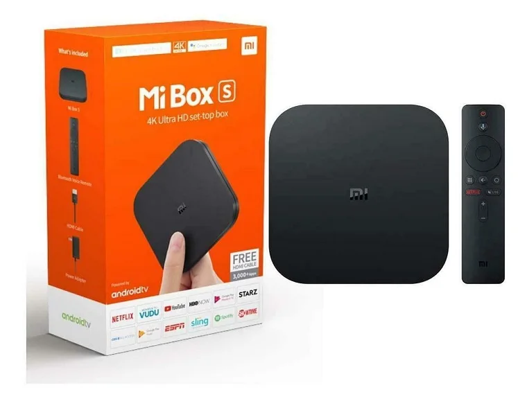 Authentic Mi Box S Android TV with Assistant Remote Streaming Device
