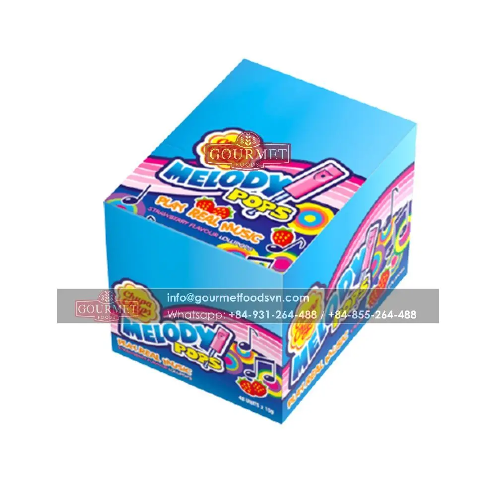Chupa Chupp Melody Lollipops Strawberry 60G / Wholesale Chupa Chupp Lollipop Candy