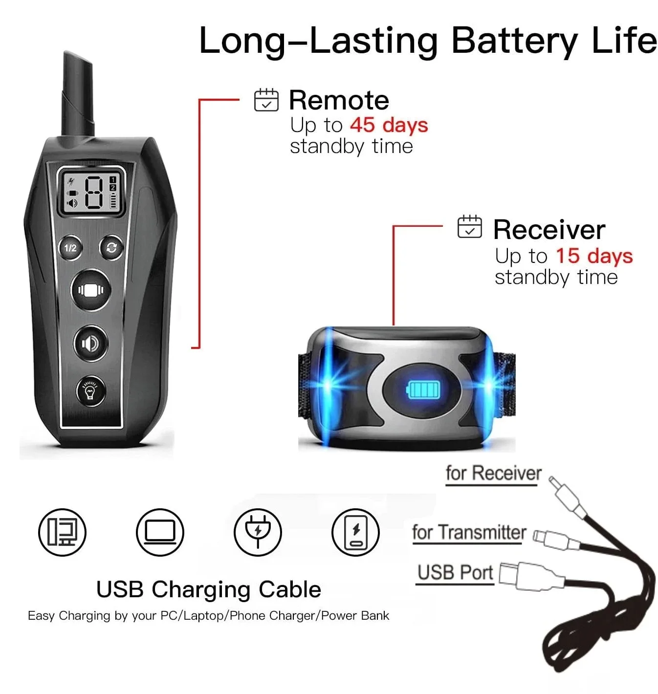 
Pet dog training collar ipx7 waterproof dwaterproof rechargeable water remote beep vibration shock and collar dog trainer anti b 