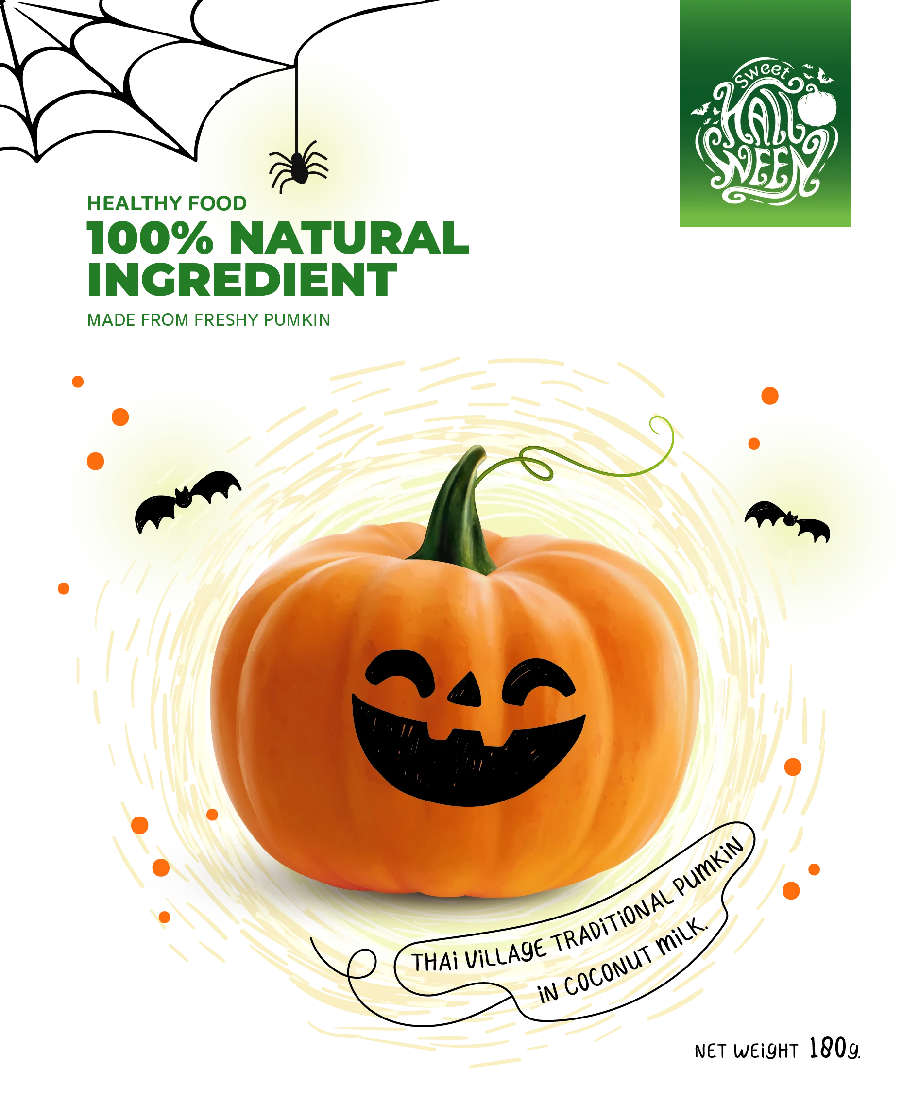 Pumpkin Vegetable Snack Soft Texture for All Age Healthy and Delicious Nutrition made in Thailand