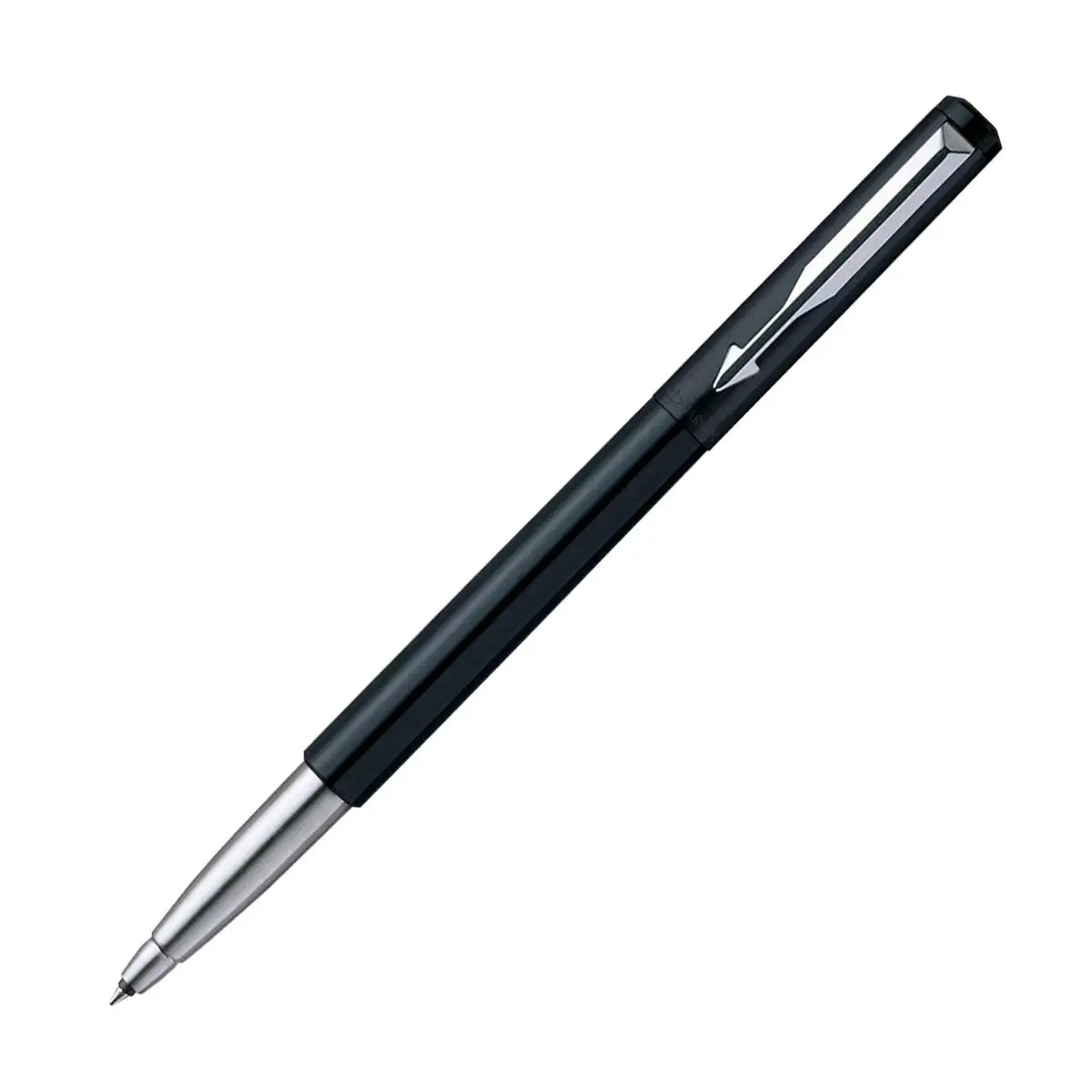 Rollerball pen parker vector standard black glossy stanless steel parker fine rollerball pens custom logo promotional pen