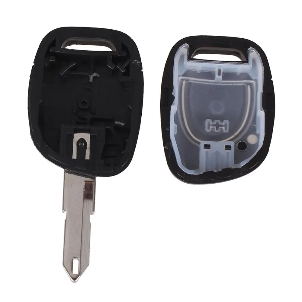 KEYYOU New 1 Button Uncut Blade Remote Car Key Shell For Renault Twingo Clio Kangoo Master NO Chip Keyless Entry Fob Case