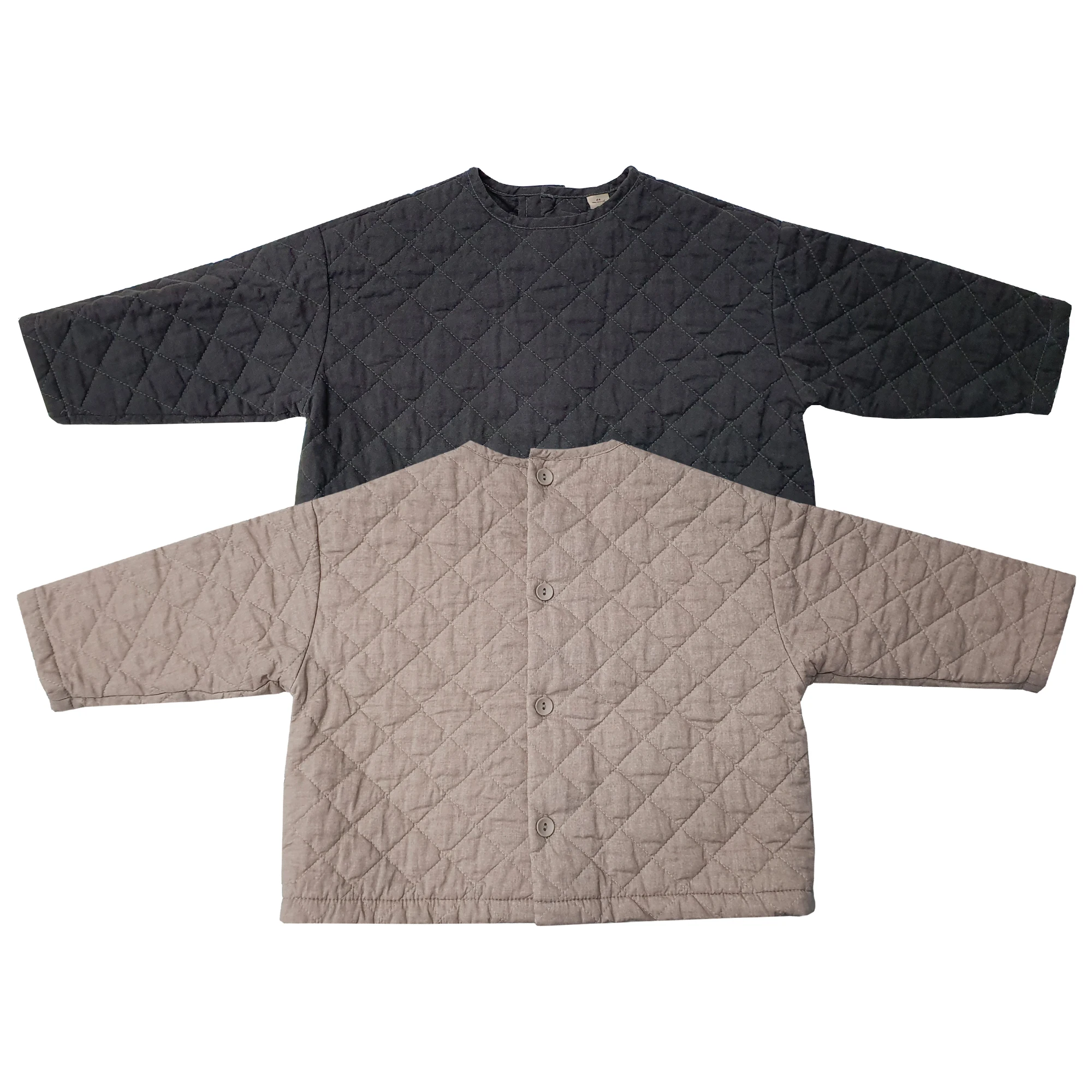 DE MARVI Kids Boys Girls Quilted Pullover Children Toddler Shirts Sweater Cardigan Clothes Wear OEM Wholesale MADE IN KOREA