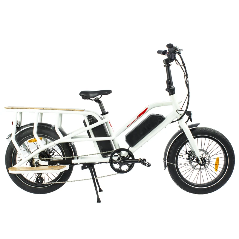 20 дюймов помощи педалированию Грузовые Велосипеды для взрослых 500w hubless мотор ССА, фара для электровелосипеда в 48v 15Ah Доул батареи электрических грузовых велосипедов