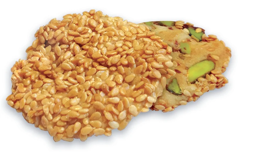 
Tafe Barazek Crispy Sesame Cookies with Pistachio Carton Box 200g - Code 274 