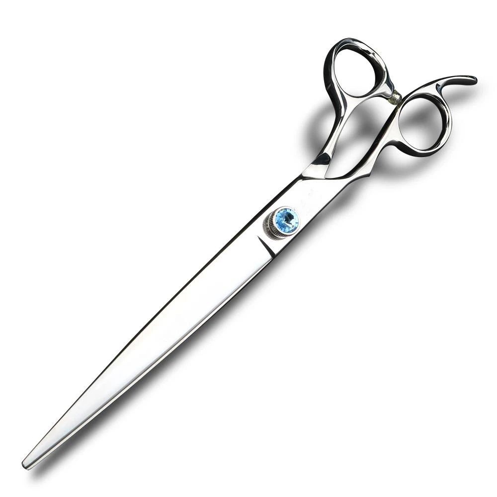 Горячая Распродажа Парикмахерские ножницы для животных полировка для стрижки волос готовый крючок для фиксации домашних животных Длинные ножницы для ухода за питомцами