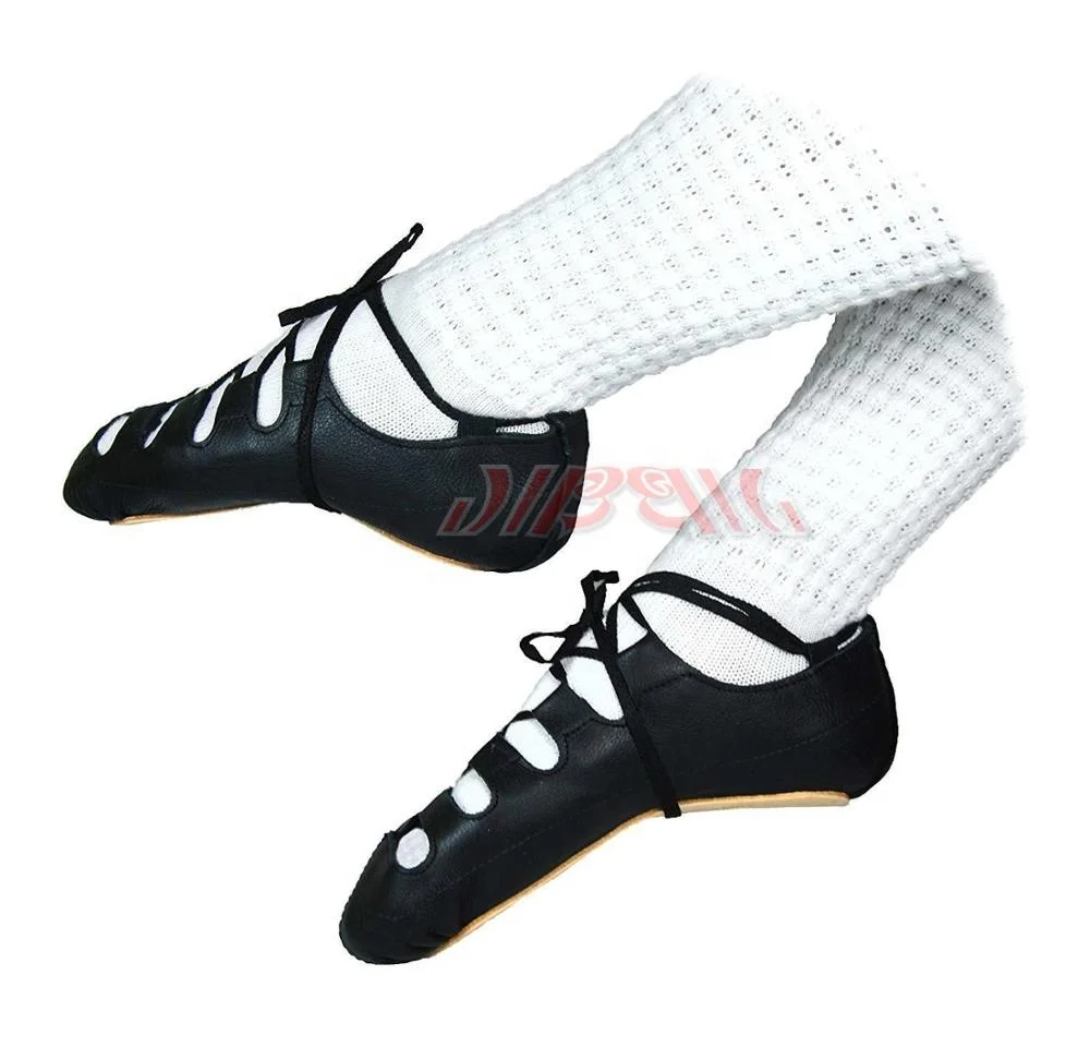 Irish ghillies dance pump shoe slippers split sole irish dancing jig shoes girls womens boys mens