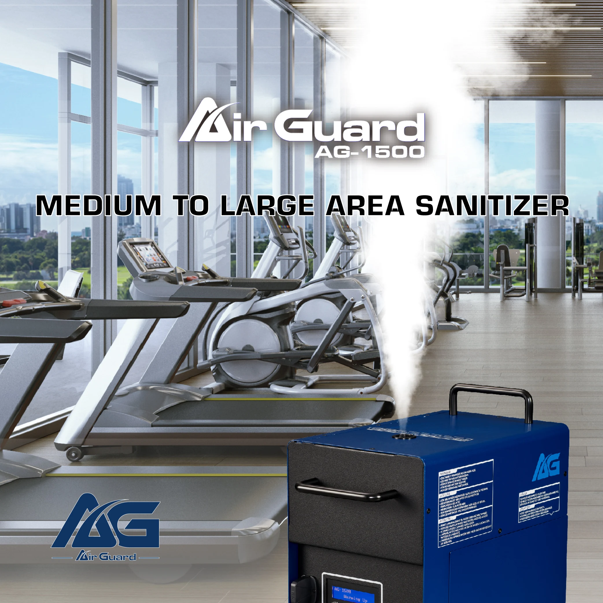 Professional Anti Virus 1200-1500W Taiwan Disinfection Spray Machine Sterilization Atomizer for office classroom