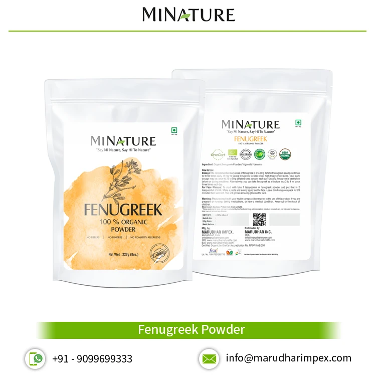 100% Pure and Natural Fenugreek Extract Powder for Sale