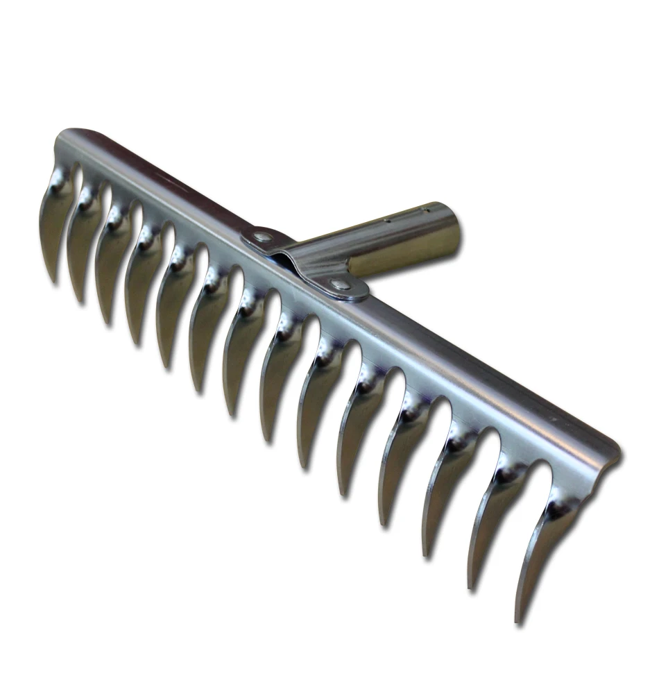 GR-22T23F Fixed Metal Garden Rake 22 teeth Broom Rake