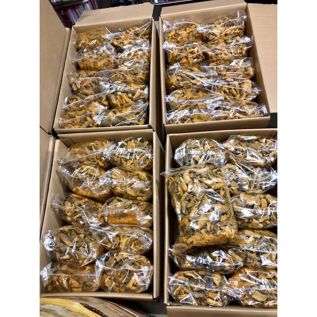 VIET NAM SALTY CRISPY FRIED SNACKS FISH DRIED SALMON SKIN - Axel + 84 38 776 0892